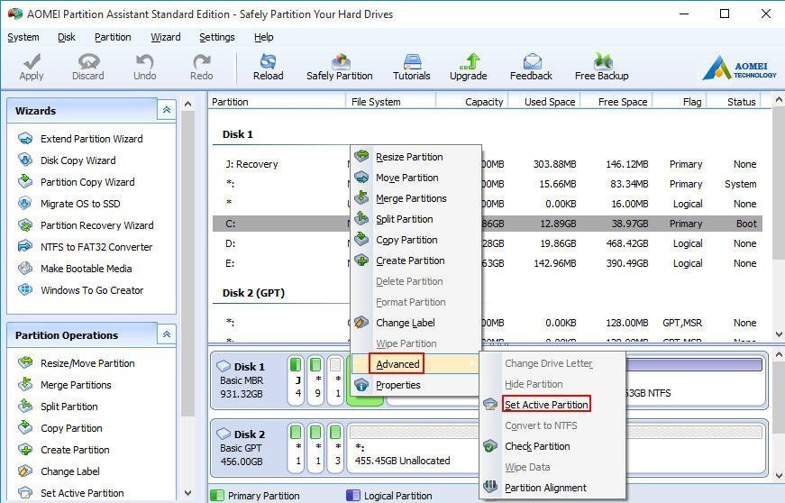 Восстановление partition жесткого диска active partition recovery